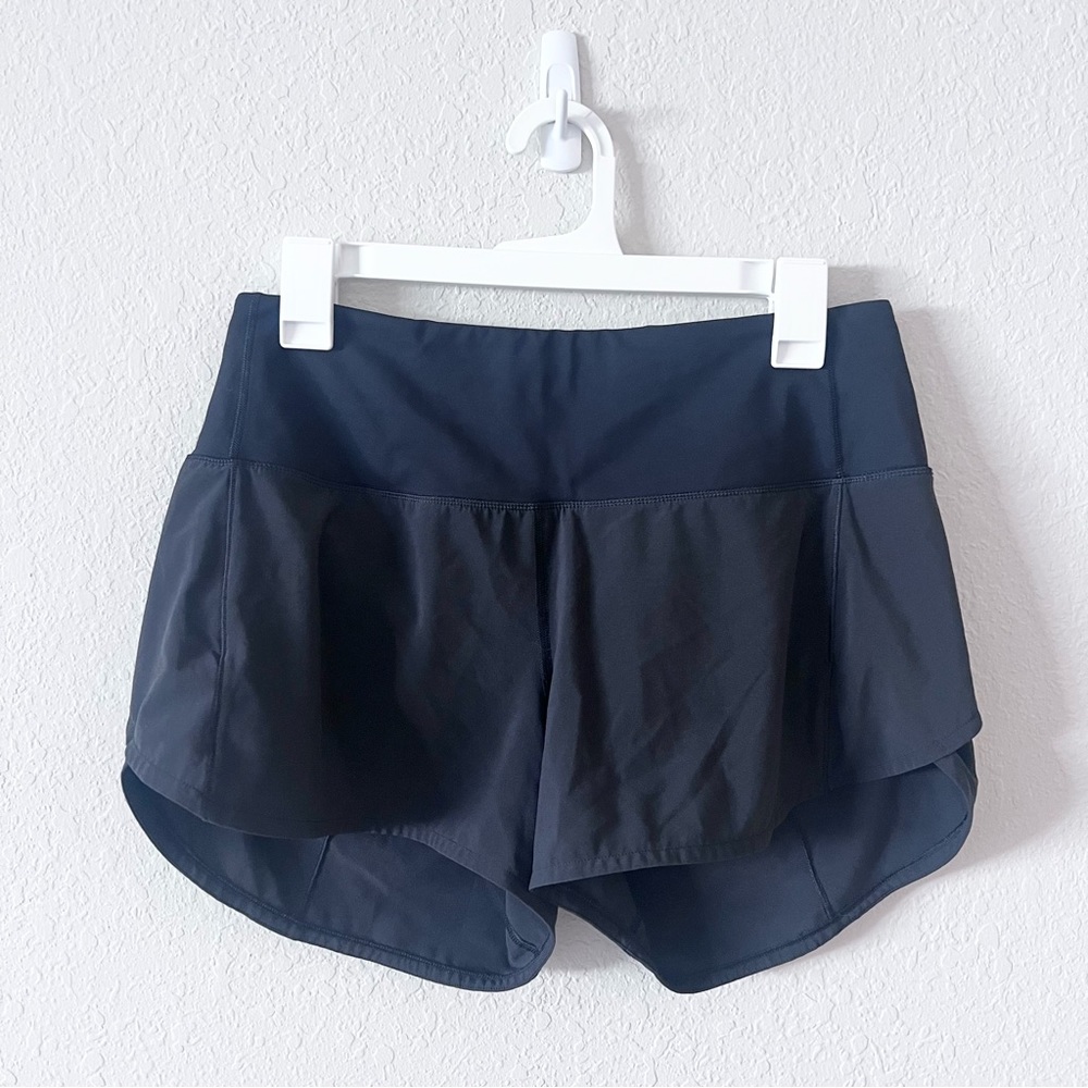 Lululemon Speed Up HR High Rise Lined Short 4” Black Size 8 W7BBFT